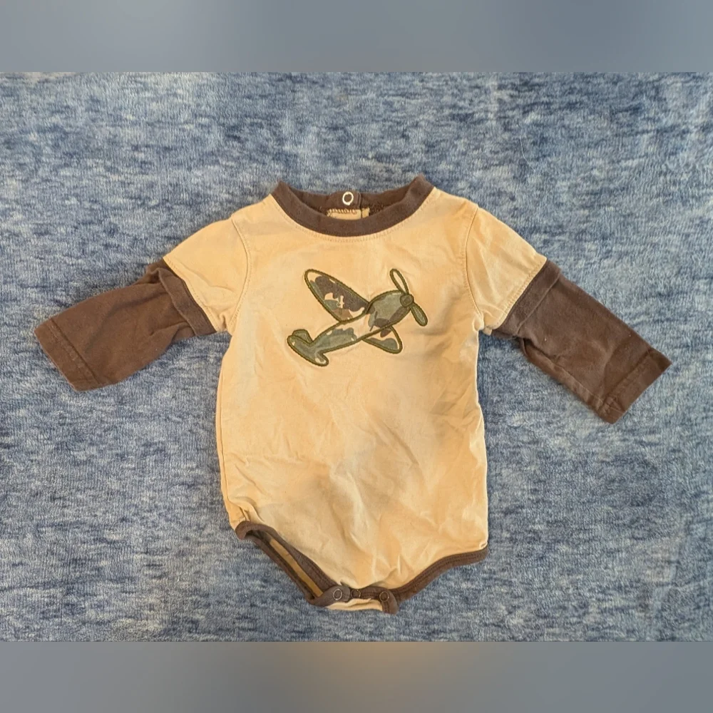 GAP 3-6M Blue Striped Kids One Piece